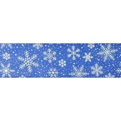 Hot Sale 👍 2.5" x 80ft. Taffeta Wired Snowflake Ribbon by Celebrate It® Christmas 🛒 -Celebrate It Sales Shop 10697849 3