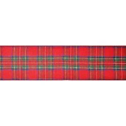 Budget 😉 2.5" x 80ft. Wired Plaid Ribbon by Celebrate It® ❄ Christmas ✨ -Celebrate It Sales Shop 10697856 3