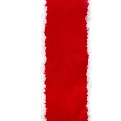 Best Sale ❤️ 3.5'' x 25 ft. Red Velvet Ribbon with Fur Edge by Celebrate It® ✔️ -Celebrate It Sales Shop 10697866 3