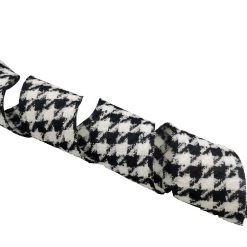 Outlet 🔔 3.5'' x 9 ft. Black and White Houndstooth Ribbon by Celebrate It® 👍 -Celebrate It Sales Shop 10697869 4