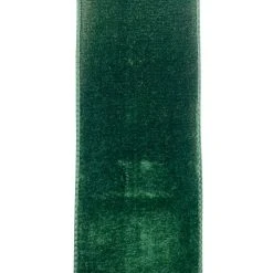 Discount ✨ 3.5'' x 25 ft. Green Velvet Ribbon by Celebrate It® ⌛ -Celebrate It Sales Shop 10697877 3