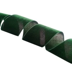 Discount ✨ 3.5'' x 25 ft. Green Velvet Ribbon by Celebrate It® ⌛ -Celebrate It Sales Shop 10697877 4