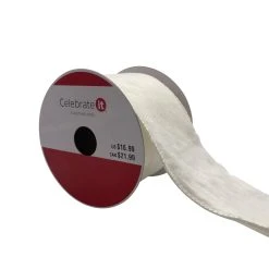 Cheapest ❤️ 3.5'' x 9 ft. White Faux Fur Ribbon by Celebrate It® 🧨