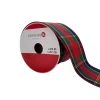 Coupon ⌛ 3.5'' x 25 ft. Red and Navy Plaid Ribbon by Celebrate It® 🤩