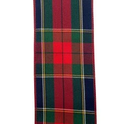 Coupon ⌛ 3.5'' x 25 ft. Red and Navy Plaid Ribbon by Celebrate It® 🤩 -Celebrate It Sales Shop 10697889 3