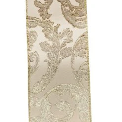 New π 3.5'' x 15 ft. Gold Jacquard Ribbon by Celebrate It® π 6 New π 3.5'' x 15 ft. Gold Jacquard Ribbon by Celebrate It® π -Celebrate It Sales Shop 10697891 3
