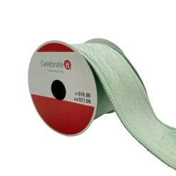 Brand new ✔️ 3.5'' x 15 ft. Green Velvet Ribbon by Celebrate It® 🥰