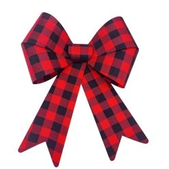 Best Pirce 🧨 18" Red & Black Plaid Bow by Celebrate It™ 😉 Christmas ❤️