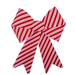Hot Sale ✨ 18" Candy Cane Velvet Bow by Celebrate It™ Christmas 🛒