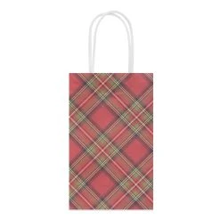 Deals 🥰 Small Red & Black Plaid Gift Bags, 6ct. by Celebrate It™ Christmas 👍