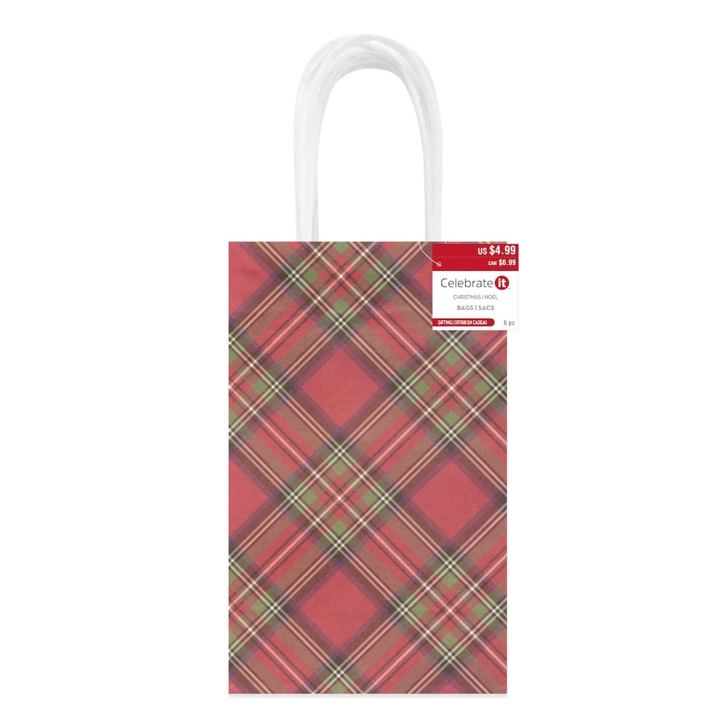 Deals π₯° Small Red & Black Plaid Gift Bags, 6ct. by Celebrate It™ Christmas π 4 Deals π₯° Small Red & Black Plaid Gift Bags, 6ct. by Celebrate It™ Christmas π - Image 4