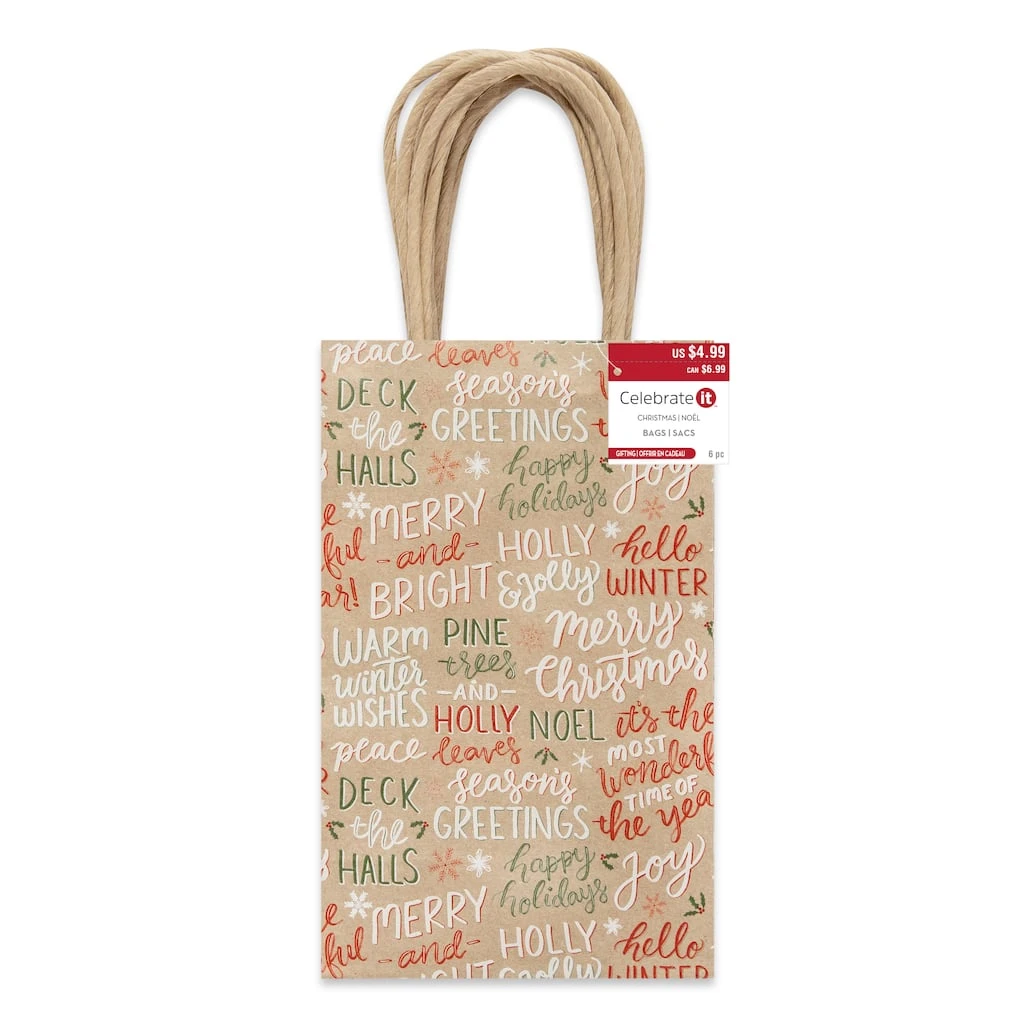 Budget β Small Sentiments Gift Bags, 6ct. by Celebrate It™ π Christmas β¨ 4 Budget β Small Sentiments Gift Bags, 6ct. by Celebrate It™ π Christmas β¨ - Image 4