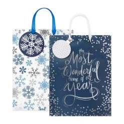 Coupon 🛒 Large Wonderful Time Foil Gift Bags, 2ct. by Celebrate It™ Christmas 🎉