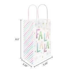 Best Sale 😀 Small Fa La La La Gift Bags, 6ct. by Celebrate It™ Christmas ✨ -Celebrate It Sales Shop 10699605 3
