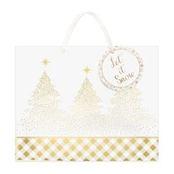 Best Sale 😍 Extra Large Vogue Gold Tree Gift Bag by Celebrate It™ Christmas ✔️