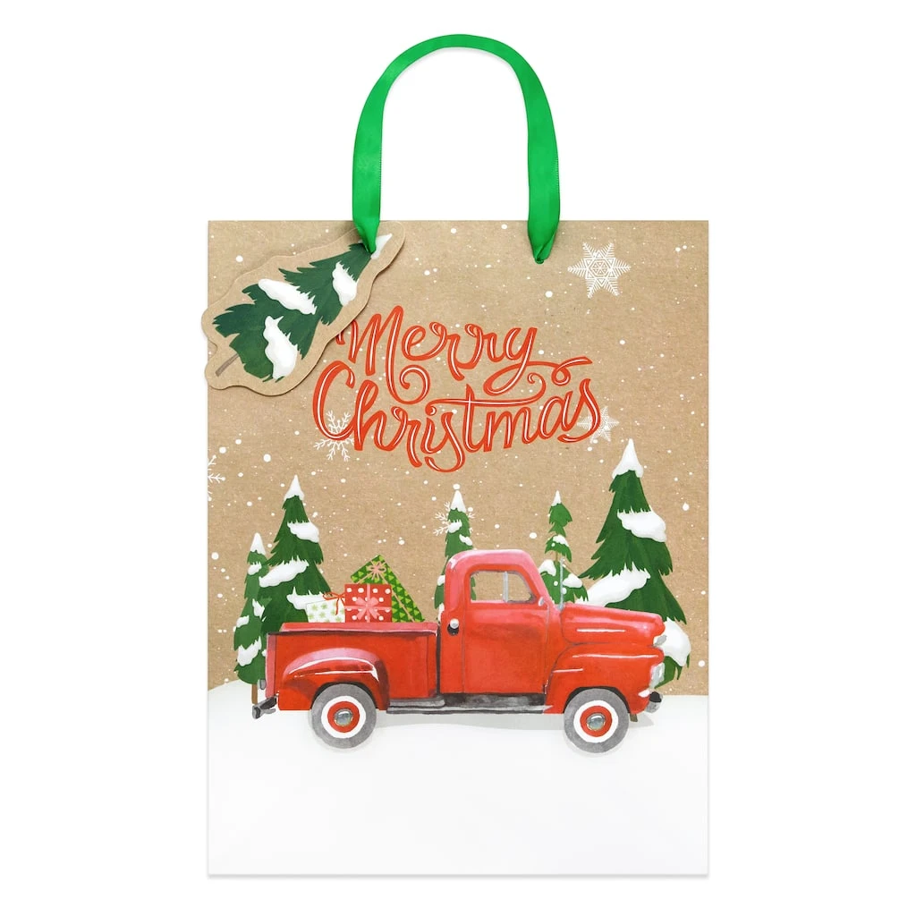 Top 10 ❤️ Large Kraft Sentiments Gift Bags, 2ct. by Celebrate It™ Christmas 💯 2 Top 10 ❤️ Large Kraft Sentiments Gift Bags, 2ct. by Celebrate It™ Christmas 💯 - Image 2