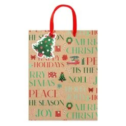Top 10 ❤️ Large Kraft Sentiments Gift Bags, 2ct. by Celebrate It™ Christmas 💯 8 Top 10 ❤️ Large Kraft Sentiments Gift Bags, 2ct. by Celebrate It™ Christmas 💯 -Celebrate It Sales Shop 10699609 3