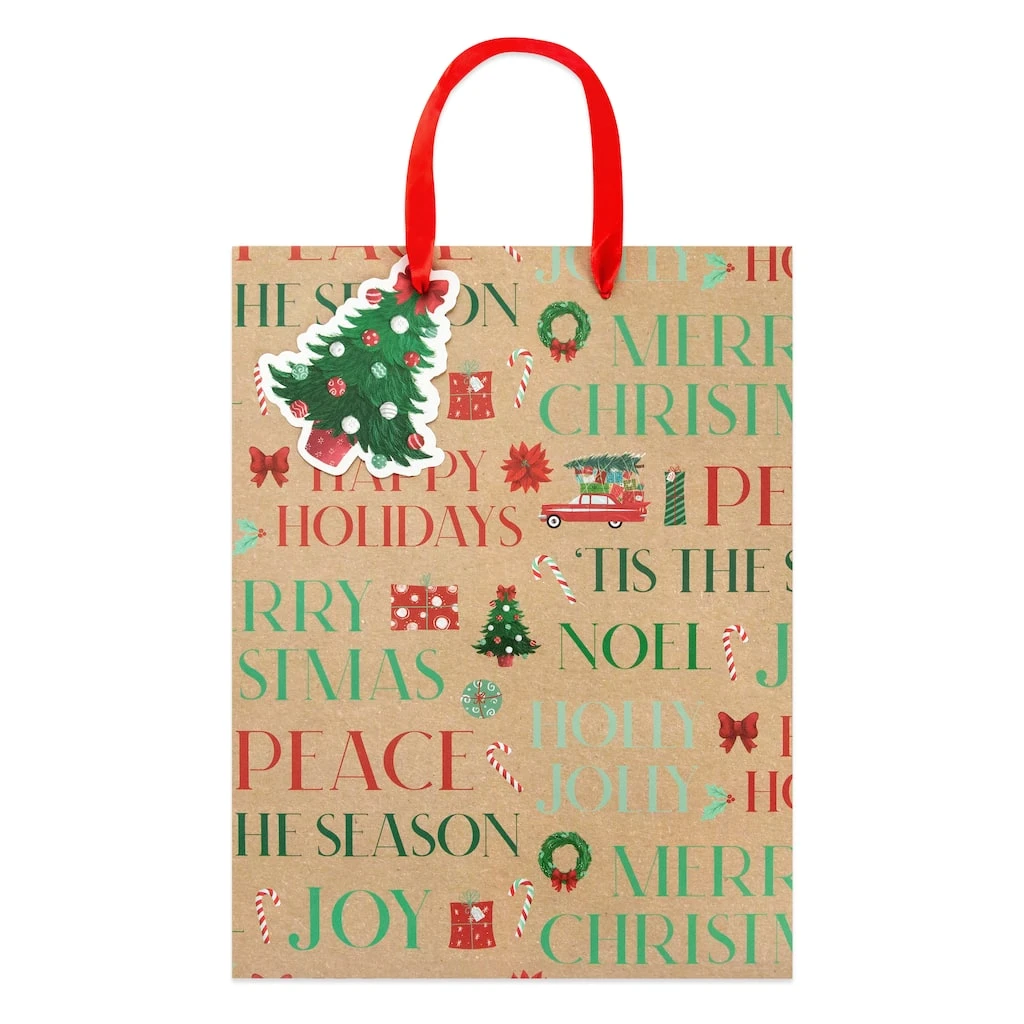 Top 10 ❤️ Large Kraft Sentiments Gift Bags, 2ct. by Celebrate It™ Christmas 💯 3 Top 10 ❤️ Large Kraft Sentiments Gift Bags, 2ct. by Celebrate It™ Christmas 💯 - Image 3