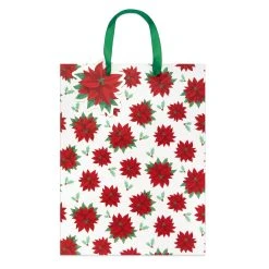 Buy ⌛ Large Plaid & Poinsettia Gift Bags, 2ct. by Celebrate It™ ⭐ Christmas 🥰 -Celebrate It Sales Shop 10699612 3