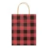 Best deal ✔️ Medium Red & Black Buffalo Check Gift Bags, 5ct. by Celebrate It™ Christmas 🛒