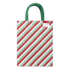 Cheap ⌛ Medium Red & White Diagonal Stripes Gift Bags, 5ct. by Celebrate It™ Christmas ✨ -Celebrate It Sales Shop 10699615 4