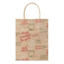 Cheapest 🔔 Medium Kraft Sentiments Gift Bags, 5ct. by Celebrate It™ Christmas 😉