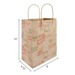 Cheapest 🔔 Medium Kraft Sentiments Gift Bags, 5ct. by Celebrate It™ Christmas 😉 -Celebrate It Sales Shop 10699618 3