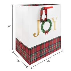 Coupon 😉 Jumbo Joy Plaid Gift Bag by Celebrate It™ Christmas 😀 -Celebrate It Sales Shop 10699620 3