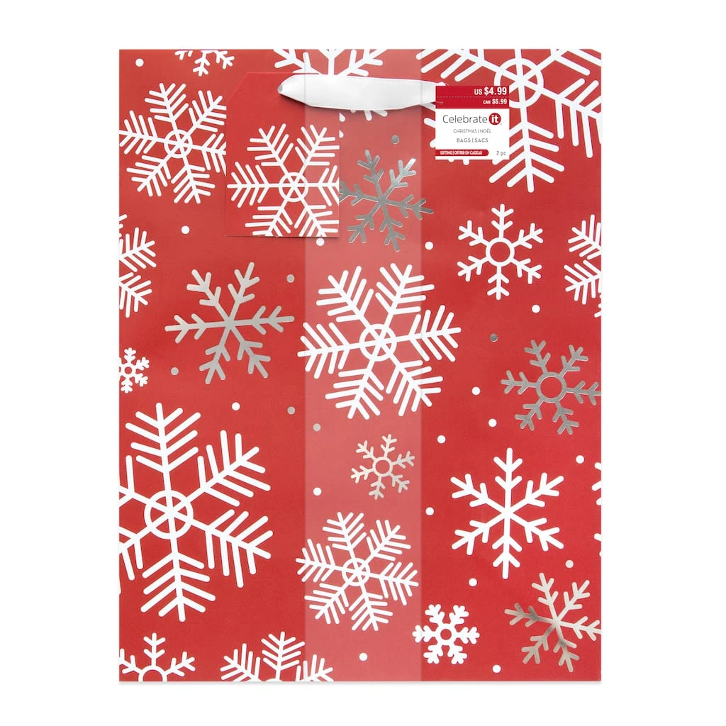 Hot Sale π Large Holiday Red Foil Gift Bags, 2ct. by Celebrate It™ Christmas π₯° 6 Hot Sale π Large Holiday Red Foil Gift Bags, 2ct. by Celebrate It™ Christmas π₯° - Image 6