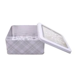 Wholesale ✔️ 7.5" Snowflake Tin by Celebrate It™ Christmas ⌛ -Celebrate It Sales Shop 10700228 4
