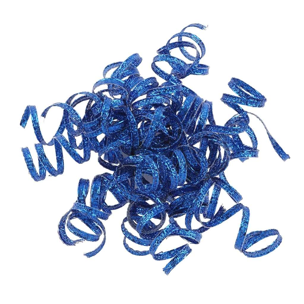 Discount π Blue Curly Fabric Ribbon Bows, 2ct. by Celebrate It™ Christmas π 2 Discount π Blue Curly Fabric Ribbon Bows, 2ct. by Celebrate It™ Christmas π - Image 2
