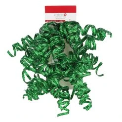 Brand new 🤩 Green Curly Fabric Ribbon Bows, 2ct. by Celebrate It™ Christmas 🧨