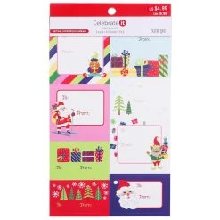 Wholesale 🌟 Whimsical Christmas Tag Stickers by Celebrate It™ 🛒