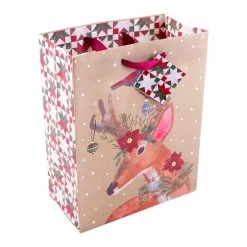 Top 10 👍 Kraft Deer & Snowflake Quilt Gift Bags by Celebrate It™, 2ct. 👍 -Celebrate It Sales Shop 10700562 3