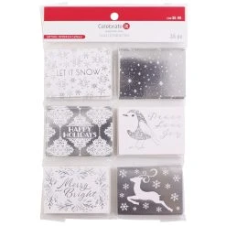 Best Sale 💯 Silver Foil Folded Gift Tags by Celebrate It™ ❄ Christmas ⌛