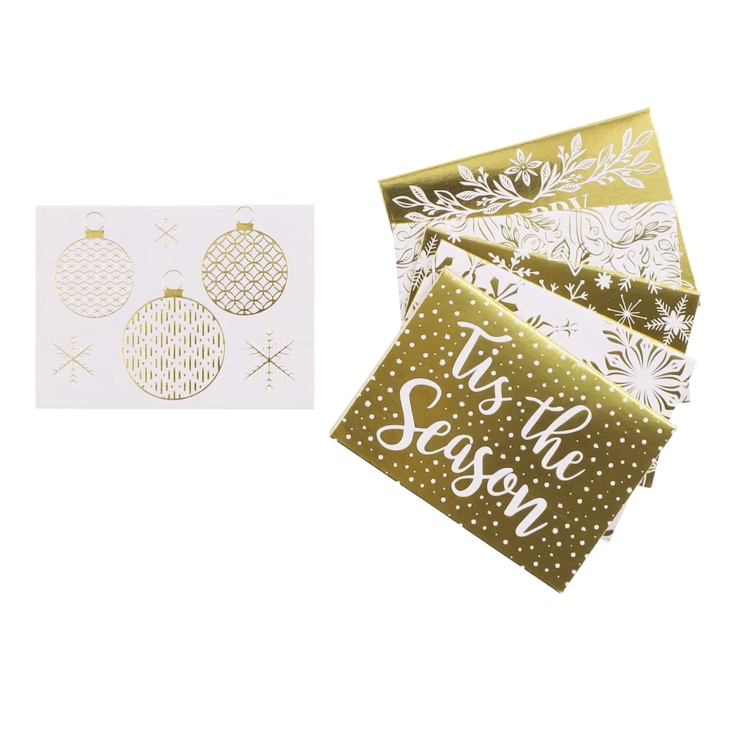 Wholesale ❤️ Gold Foil Folded Gift Tags by Celebrate It™ ❄ Christmas 🧨 2 Wholesale ❤️ Gold Foil Folded Gift Tags by Celebrate It™ ❄ Christmas 🧨 - Image 2