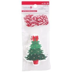 New ✔️ Bow-Topped Tree Paper Gift Tags, 20ct. by Celebrate It™ 🛒 Christmas ❤️