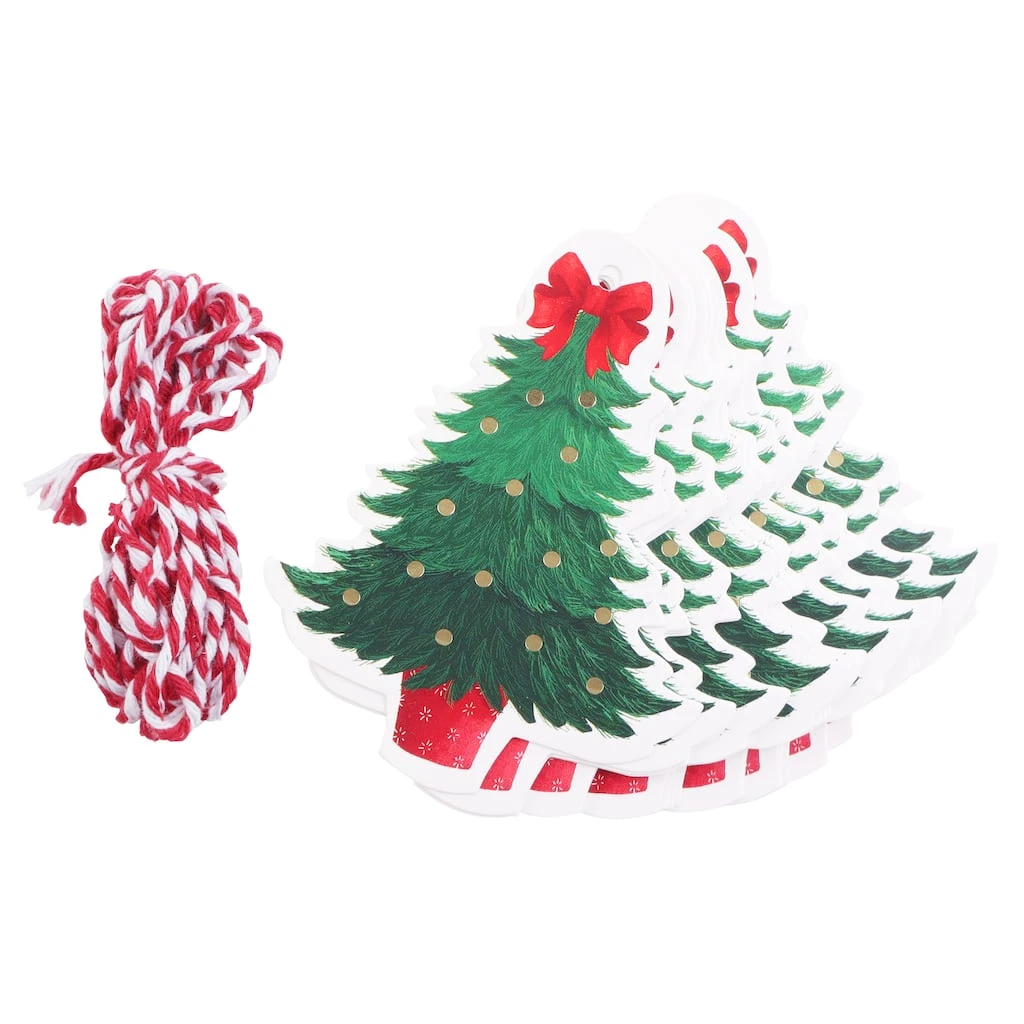 New ✔️ Bow-Topped Tree Paper Gift Tags, 20ct. by Celebrate It™ 🛒 Christmas ❤️ 3 New ✔️ Bow-Topped Tree Paper Gift Tags, 20ct. by Celebrate It™ 🛒 Christmas ❤️ - Image 3