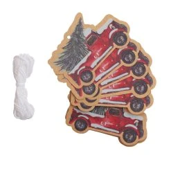 Budget 🧨 Red Truck with Tree Paper Gift Tags, 20ct. by Celebrate It™ 🌟 Christmas ⌛ -Celebrate It Sales Shop 10701112 3