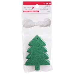 Cheapest 🔥 Green Glitter Tree Paper Gift Tags, 20ct. by Celebrate It™ Christmas 🥰