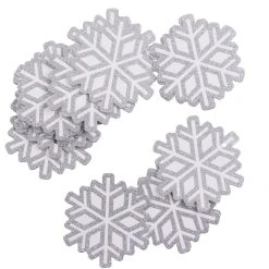New 🧨 Silver Glitter & White Snowflake Paper Gift Tags, 20ct. by Celebrate It™ Christmas 🔔 -Celebrate It Sales Shop 10701119 3