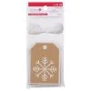 Deals 👍 Snowflake Christmas Kraft Gift Tags by Celebrate It™ 🎉
