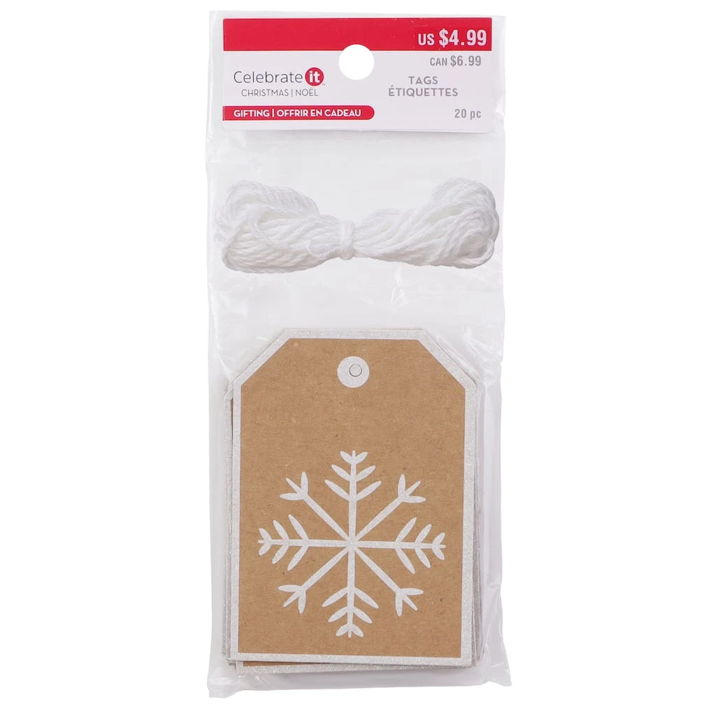 Deals π Snowflake Christmas Kraft Gift Tags by Celebrate It™ π 1 Deals π Snowflake Christmas Kraft Gift Tags by Celebrate It™ π
