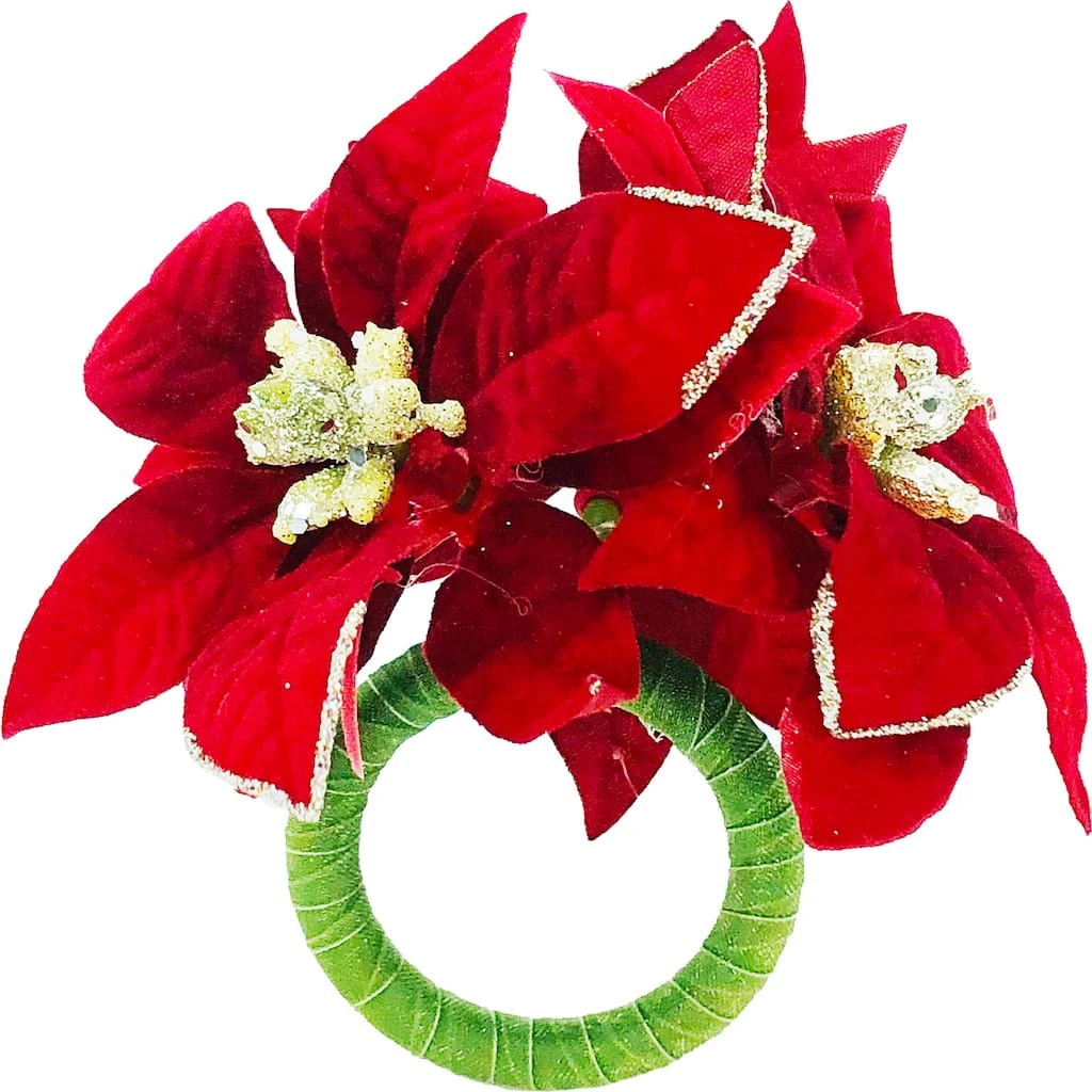 Brand new 🤩 Poinsettia Napkin Ring by Celebrate It™ ⭐ 1 Brand new 🤩 Poinsettia Napkin Ring by Celebrate It™ ⭐