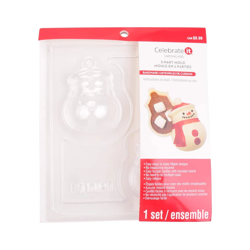 Best Pirce π Snowman 3-Part Mold by Celebrate It® π€© 1 Best Pirce π Snowman 3-Part Mold by Celebrate It® π€©