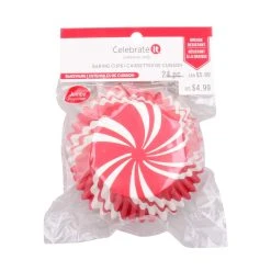Budget ⌛ Peppermint Jumbo Baking Cups by Celebrate It®, 24ct. ⭐ -Celebrate It Sales Shop 10701383 3