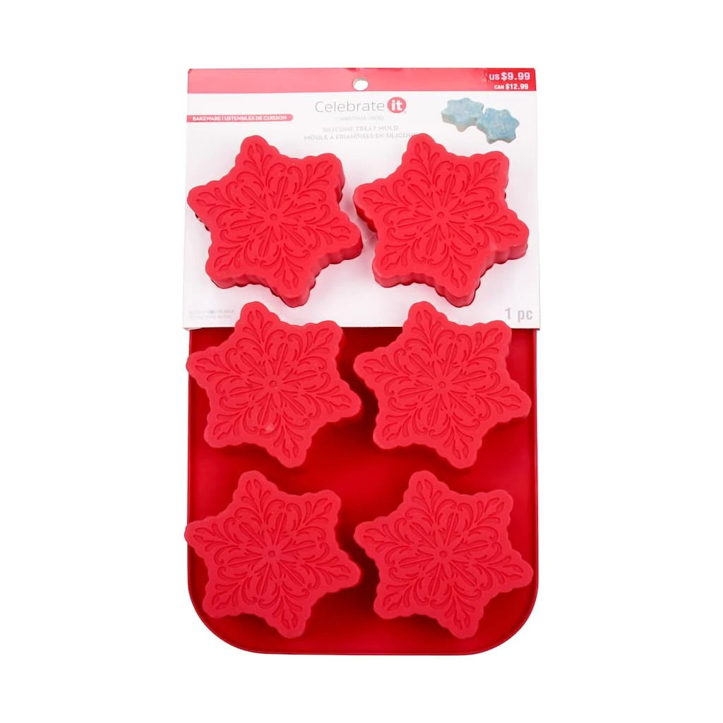 Cheapest π Snowflake Silicone Treat Mold by Celebrate It® π₯ 1 Cheapest π Snowflake Silicone Treat Mold by Celebrate It® π₯