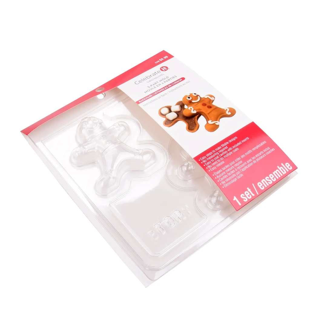 Cheapest ✔️ Gingerbread Man 3-Part Mold by Celebrate It® 🤩 4 Cheapest ✔️ Gingerbread Man 3-Part Mold by Celebrate It® 🤩 - Image 4