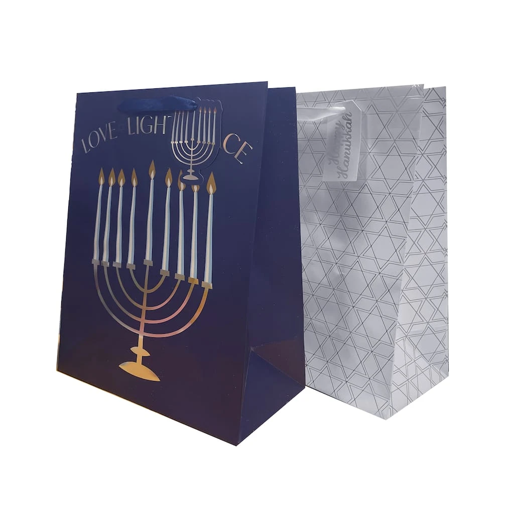 Outlet ⌛ Medium Love Light Peace Gift Bags, 2ct. by Celebrate It™ Hanukkah ❤️ 1 Outlet ⌛ Medium Love Light Peace Gift Bags, 2ct. by Celebrate It™ Hanukkah ❤️