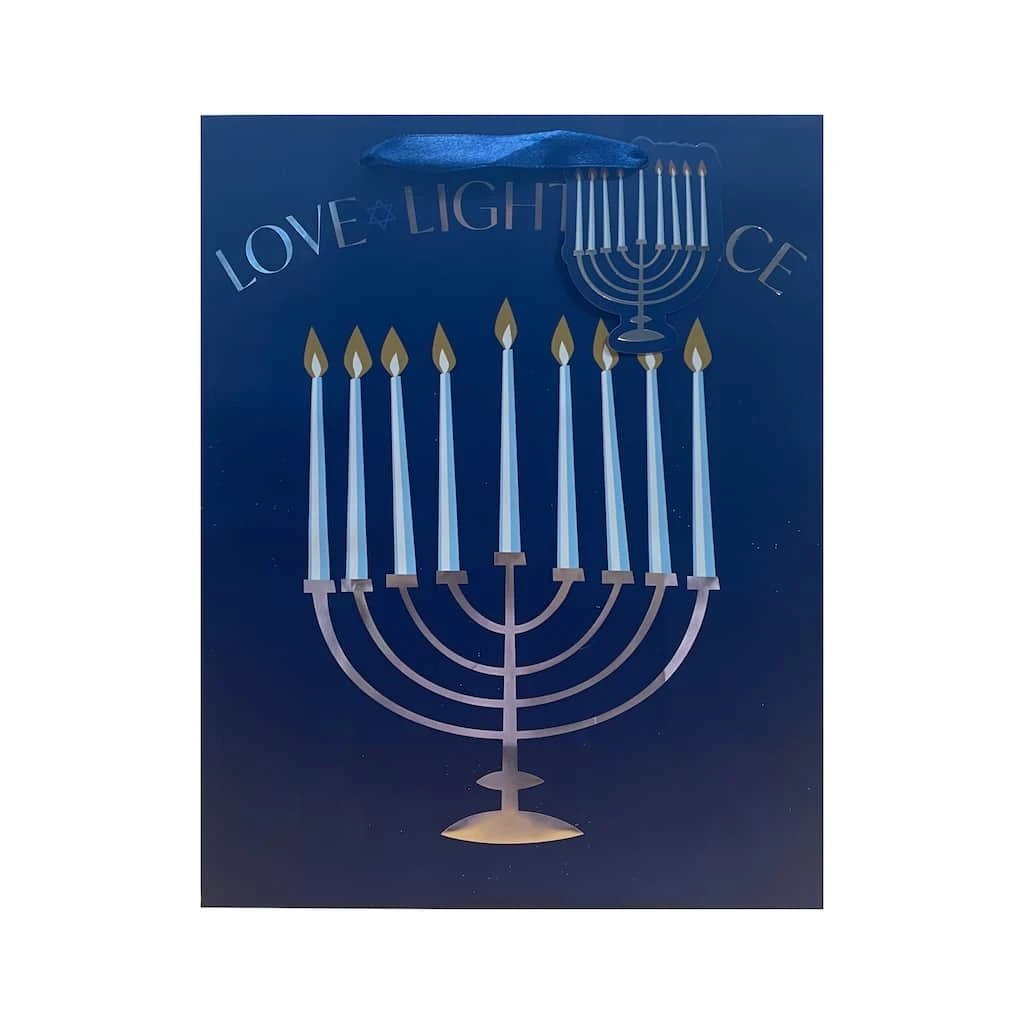 Outlet ⌛ Medium Love Light Peace Gift Bags, 2ct. by Celebrate It™ Hanukkah ❤️ 2 Outlet ⌛ Medium Love Light Peace Gift Bags, 2ct. by Celebrate It™ Hanukkah ❤️ - Image 2